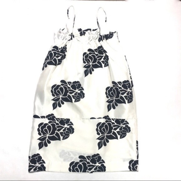 Club Monaco Silk Floral Strapy Mini Dress Small - Picture 6 of 10